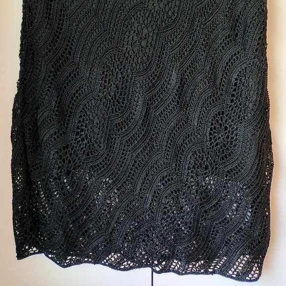 Med Crochet Black Maxi Skirt NWT - Picture 2 of 2